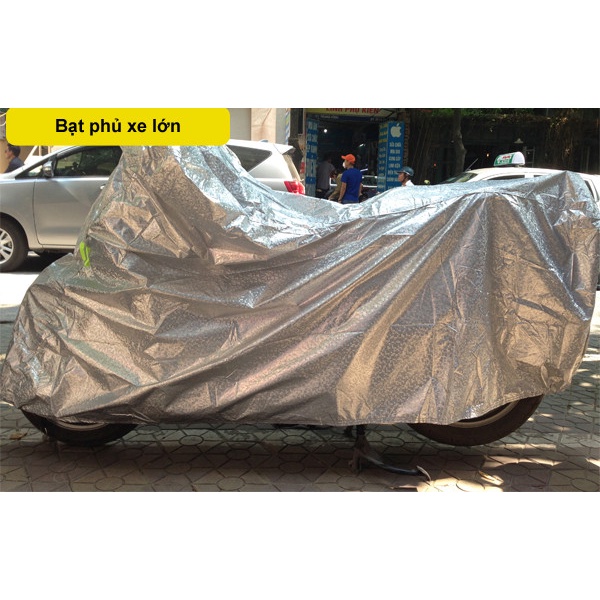 Bạt phủ xe máy chất lượng cao che xe chống mưa nắng bụi bẩn vải dù pha nilon chống thấm tuyệt đối, áo trùm cả xe COTEMIN