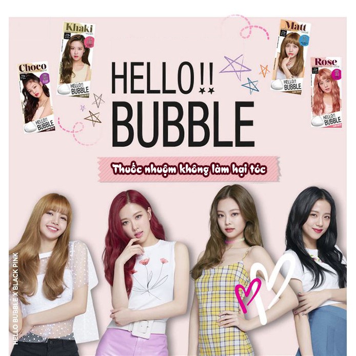 [HÀNG CÓ SẴN] THUỐC NHUỘM TÓC DẠNG BỌT HELLO BUBBLE BLACKPINK