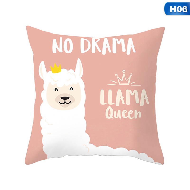 Bao Gối Đệm In Hình Lạc Đà Alpaca