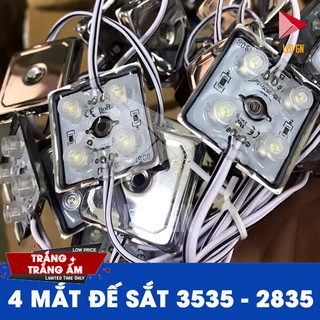 LED Hắt 4 Bóng Đế Sắt 3535 - Chống Nước - CHIP LED 2835 [ Vỉ 20 bóng ]