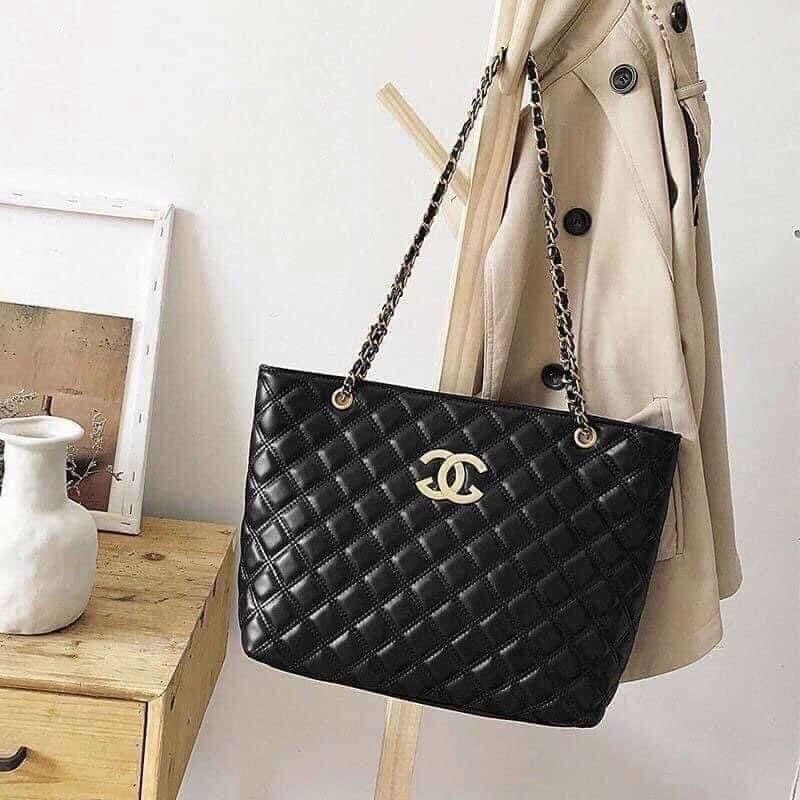 Túi xách Công Sở CHA/NEL trần trám tag vàng ❣️Freeship❣️