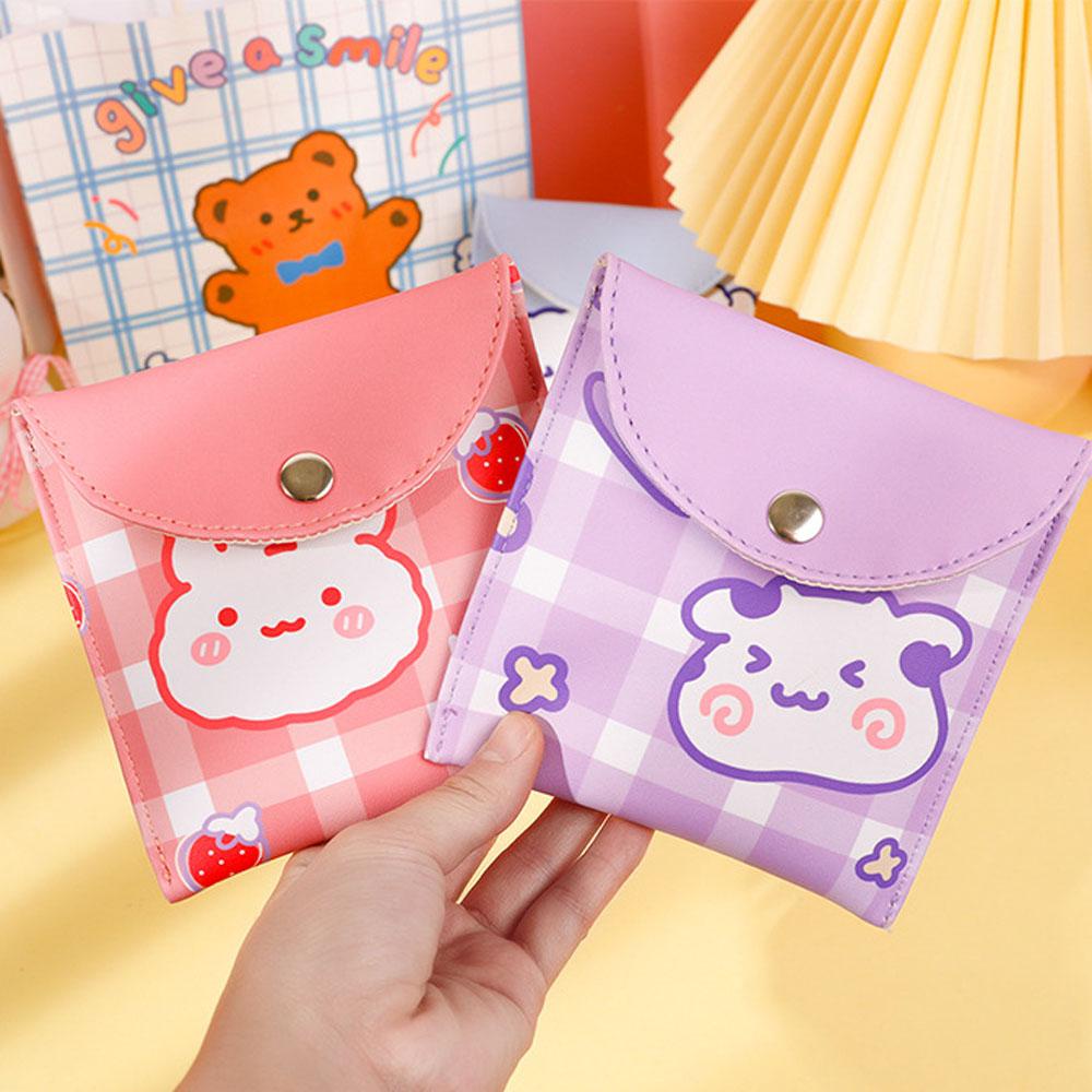 HARRIETT Ví Da PU Hình Thỏ / Gấu / Thỏ Đáng Yêu Đựng Tiền Xu / Chìa Khóa