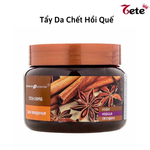 Gel Tẩy Da Chết Body, Tẩy da chết chiết xuất QUẾ HỒI và CAFE của NGA