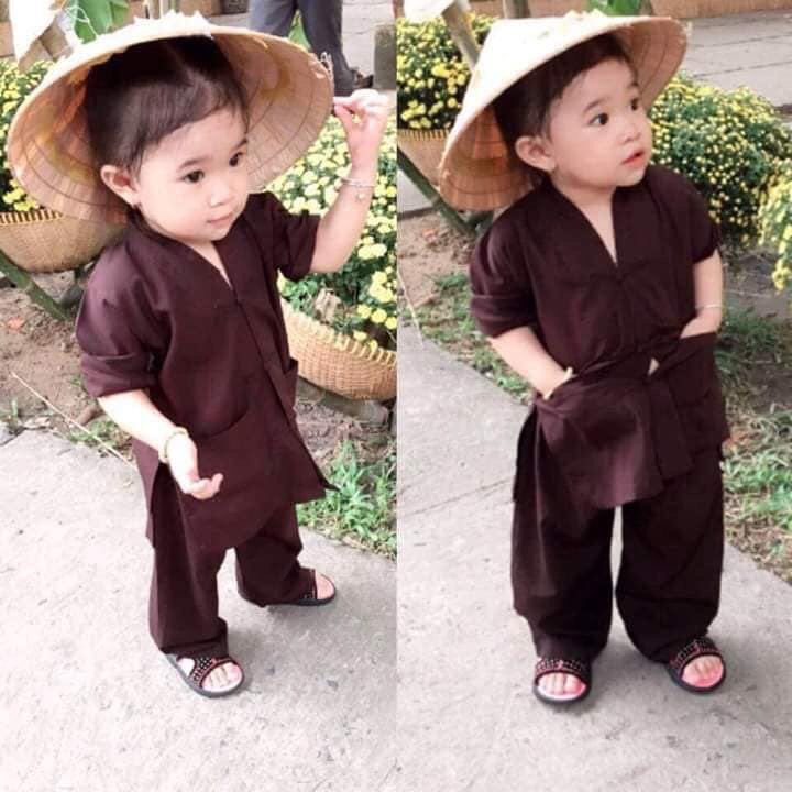 LA HÁN BÉ TRAI - SET PHẬT TỬ ĐI LỄ CHÙA - ĐỒ LAM ĐI CHÙA