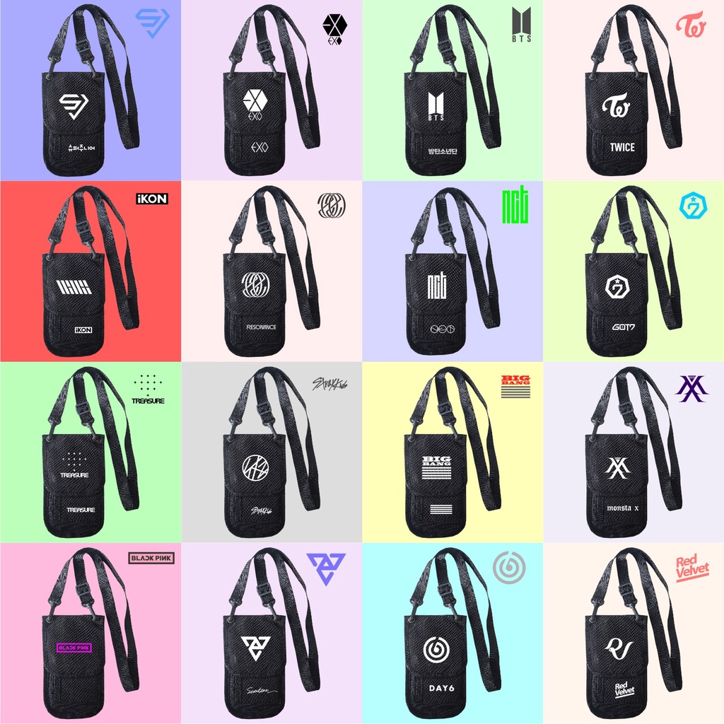Exo BTS Wallet. Ví / Ví Đựng Thẻ / Thẻ Đeo Cổ In Hình Nhóm Nhạc Nct STRAY KIDS TREASURE SUPER JUNIOR BIGBANG RED VELVET