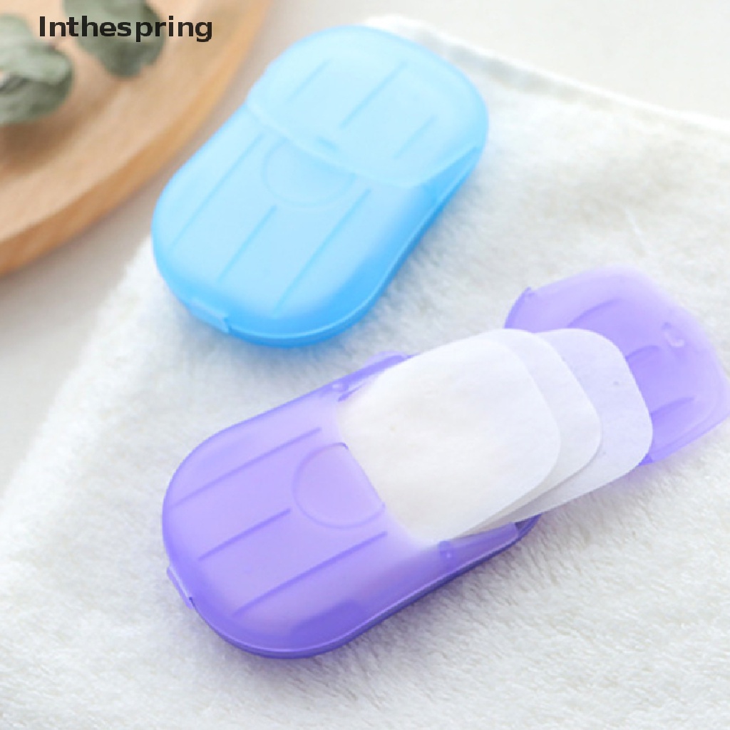 Hộp 20 Xà Phòng Giấy mini Rửa Tay Khi Rửa Tay