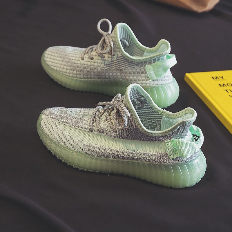 CHZK Giày Thể Thao Dệt Kim Đế Dẻo Siêu Nhẹ Phong Cách Cổ Điển