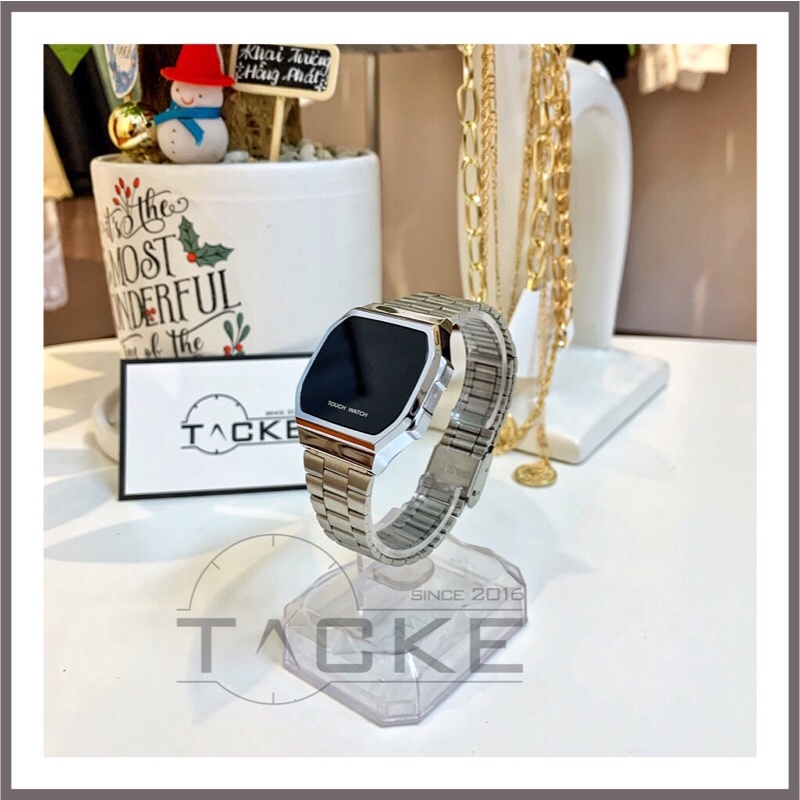 Đồng hồ nam nữ casio touch watch cảm ứng màn hình điện tử, màn hình tráng gương, chất liệu cao cấp, dây không gỉ. | BigBuy360 - bigbuy360.vn