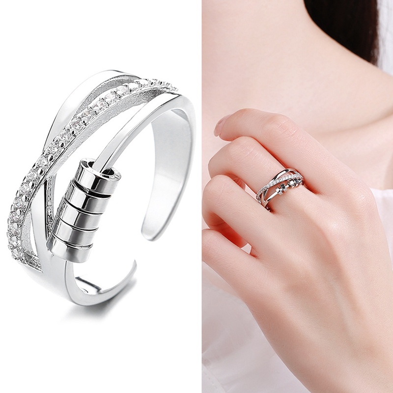 Nhẫn Giảm Căng Thẳng Đính Hạt