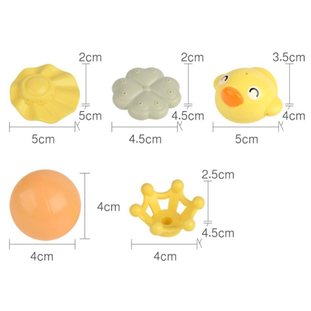 Đồ chơi nhà tắm chú ếch phun nước cho bé - kèm 5 phụ kiện nhỏ// Lật đật hà mã phun nước