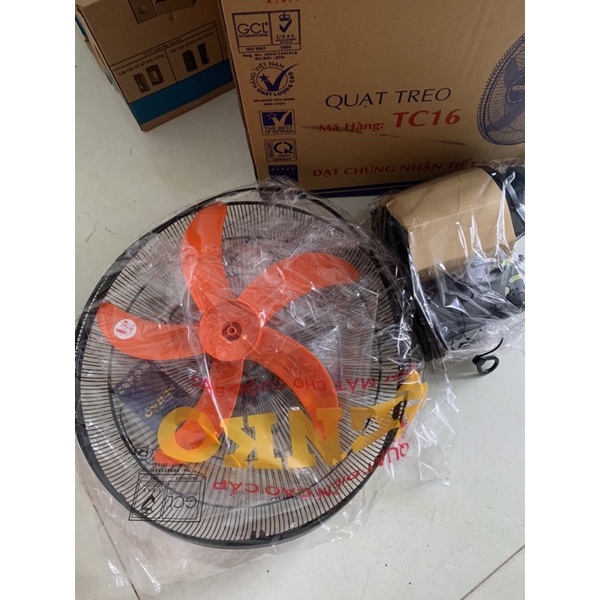 QUẠT SENKO. Quạt Treo Tường Công Nghiệp 2 Dây SENKO TC16. Hàng Cty Đầy Đủ Bảo Hành
