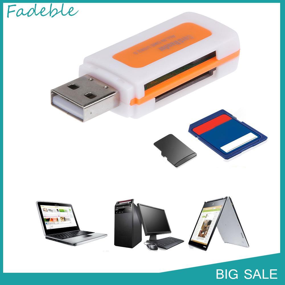 Đầu Đọc Thẻ Nhớ Sd / Mmc Tf Ms M2 Với 4 Khe Cắm Usb 2.0