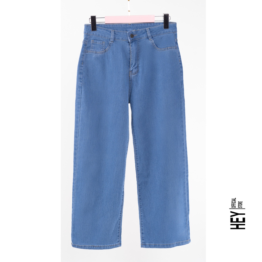 Quần jean ống suông nữ lưng cao, quần ống rộng dáng suông full từ S đến 2XL 3 màu lựa chọn Q03 - HEY OFFICAL | BigBuy360 - bigbuy360.vn