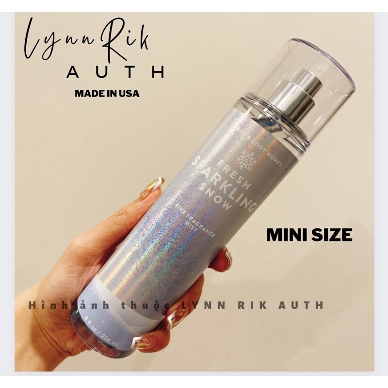 FRESH SPARKLING SNOW -  Xịt Thơm Toàn Thân Bath & Body Works Usa