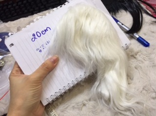 Tóc lông thú dành cho búp bê BJD size 18-23cm