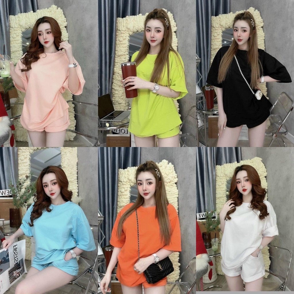 Đồ bộ nữ mặc nhà chất liệu vải thun Cotton 100%, 3 size, 45-80kg vừa, PD281