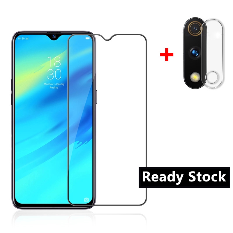 Realme3 Tempered Glass Realme 2 3 Pro X C1 Full Gule Full Coverage Tempered Glass Screen Protector