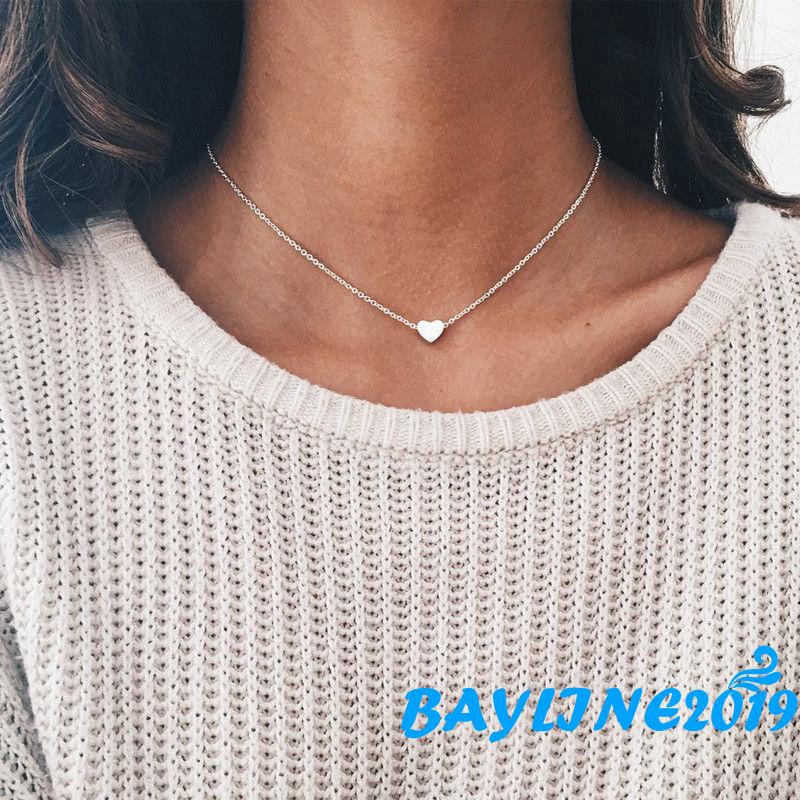 Dây chuyền mặt hình trái tim lãng mạn thời trang cho nữ