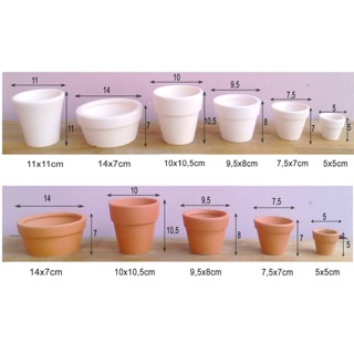 Combo 50 chậu đất nung loại 7*7cm