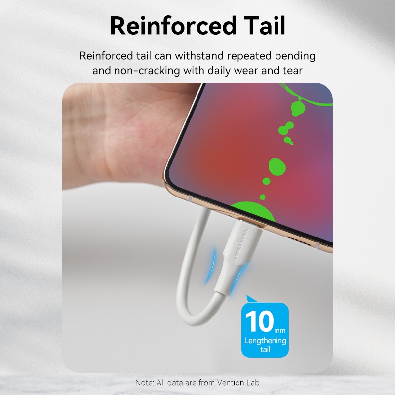 Dây cáp sạc nhanh Vention USB type C 3A thích hợp cho Xiaomi/ Samsung/ OPPO Và Apple/ Huawei Tablet