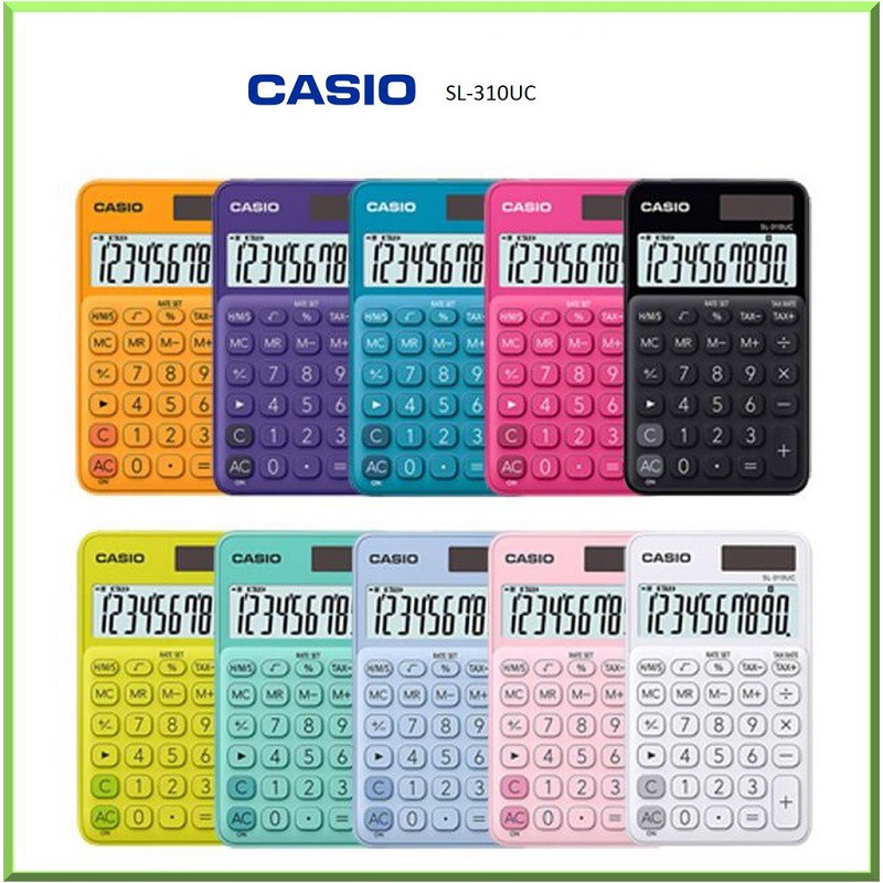 [Mã BMBAU50 giảm 7% đơn 99K] Máy tính Casio SL-310UC nhiều sắc màu - Chính hãng Casio - Bảo hành 7 năm