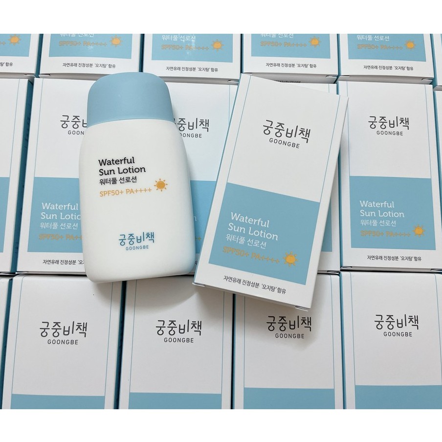 Kem chống nắng Goongbe Waterful Sun Lotion siêu lành tinh cho da bé và mẹ
