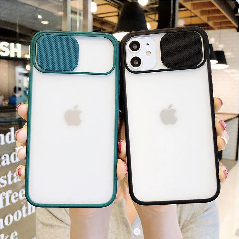 Transparent Frosting Protective Cover For Push Pull Lens iPhone 12 mini 12 12 Pro 12 Pro Max 11 11 Pro 11 Pro Max