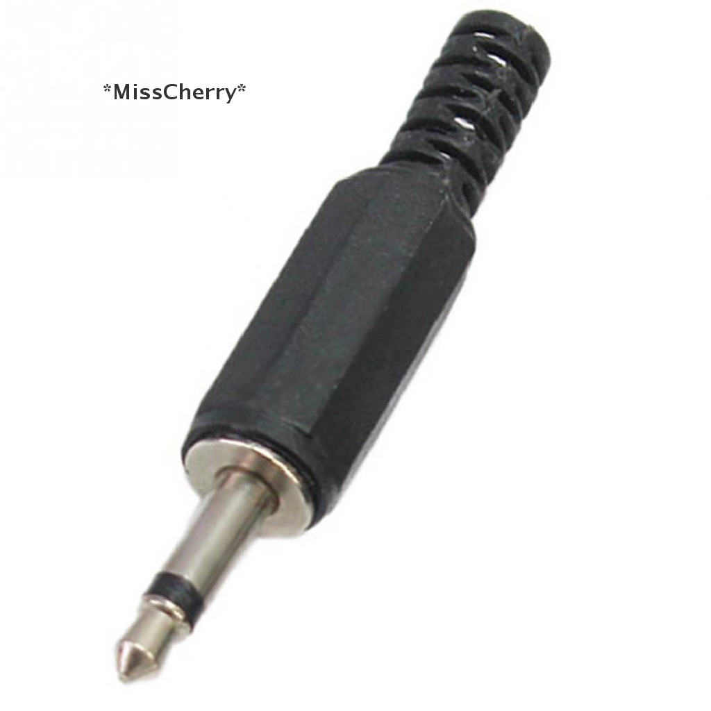 Set 5 Đầu Nối Jack Cắm Tai Nghe LX1 3.5mm Bằng Nhựa Màu Đen