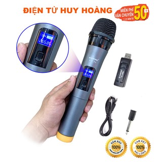 [GIÁ SỈ] Mic Hát Karaoke V12 dành cho Loa Bluetooth - Loa Kéo Mini, dàn karaoke ampli tại nhà- Âm chuẩn- Bh 6 tháng