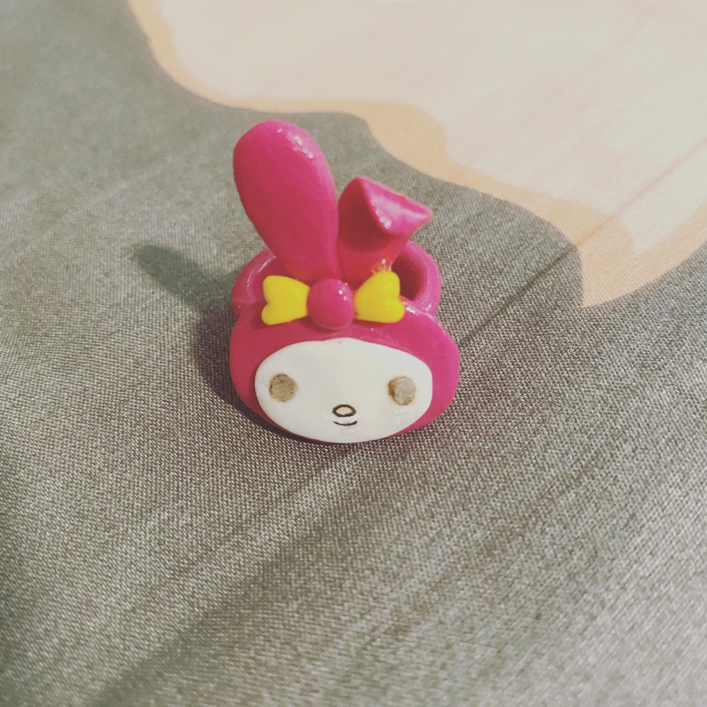 Nhẫn đất sét handmade - clay ring - My Melody Sanrio