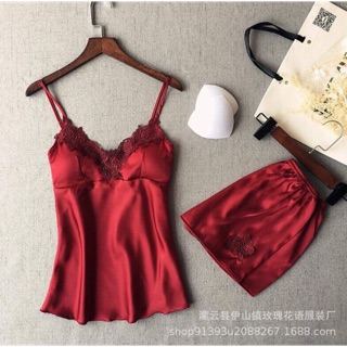 Bộ ngủ 2 dây lụa