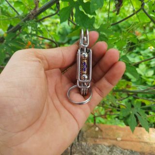 Móc khóa inox lục bình