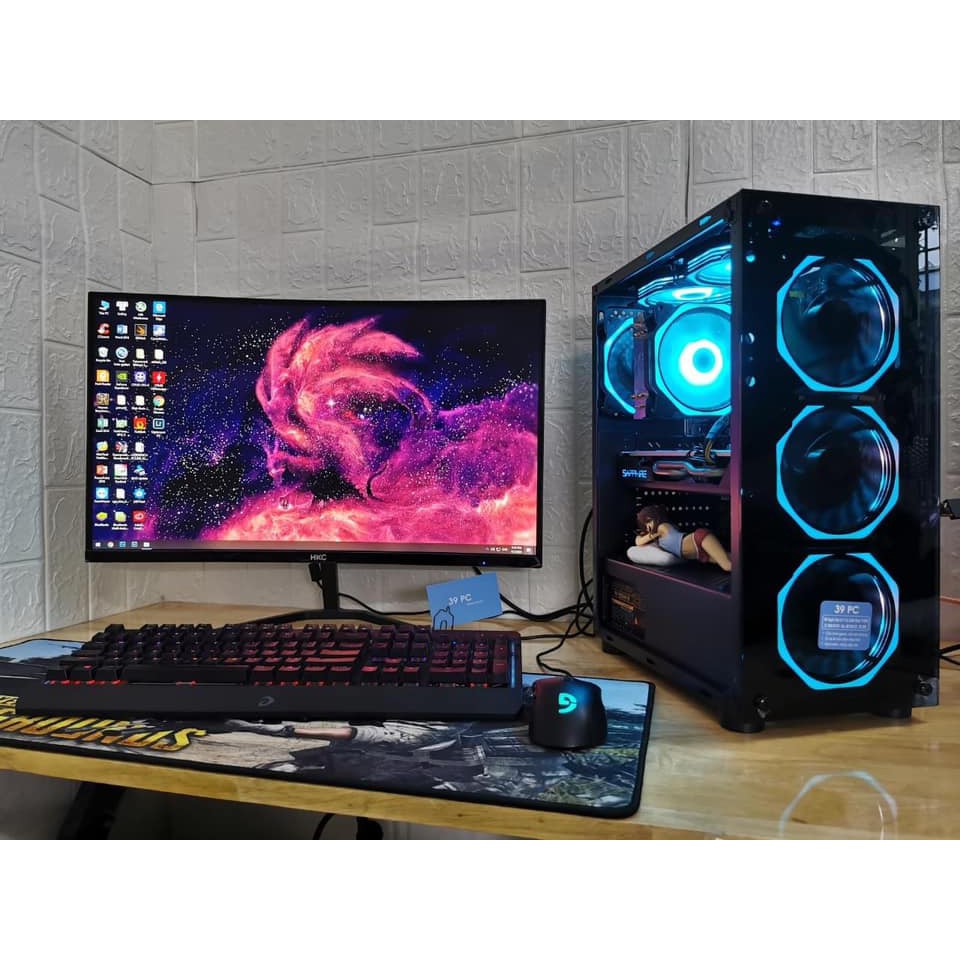 máy tính chơi game (HNC-IN1) core i3-8100/ 1050ti/ màn 27” IPS | BigBuy360 - bigbuy360.vn