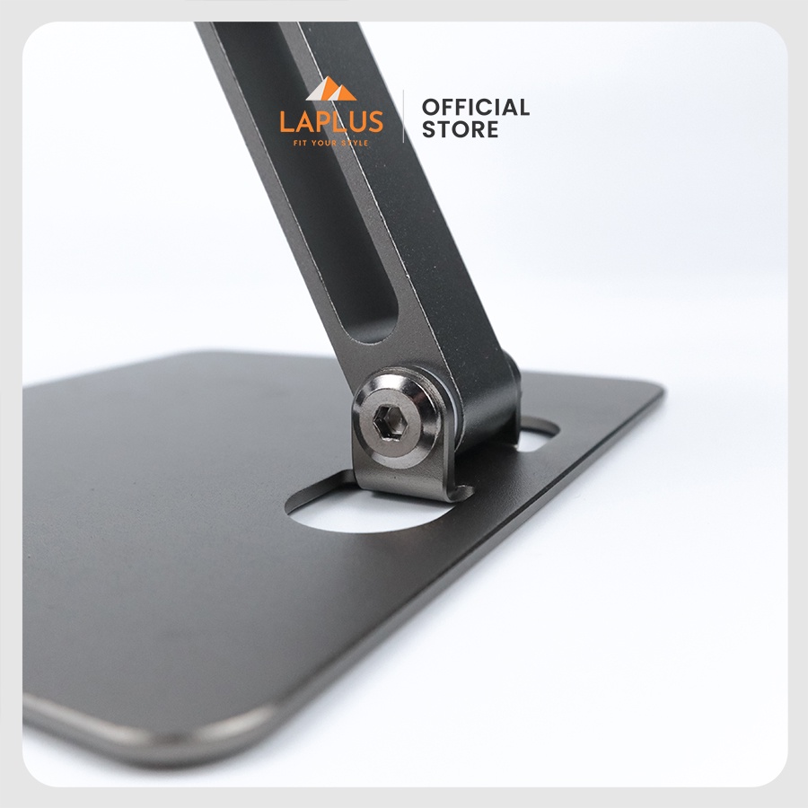 Giá Đỡ Máy Tính Bảng Kim Loại Cao Cấp - Có Khe Tản Nhiệt, Đệm Chống Trượt - Phù Hợp Giải Trí, Làm Việc, Học Online