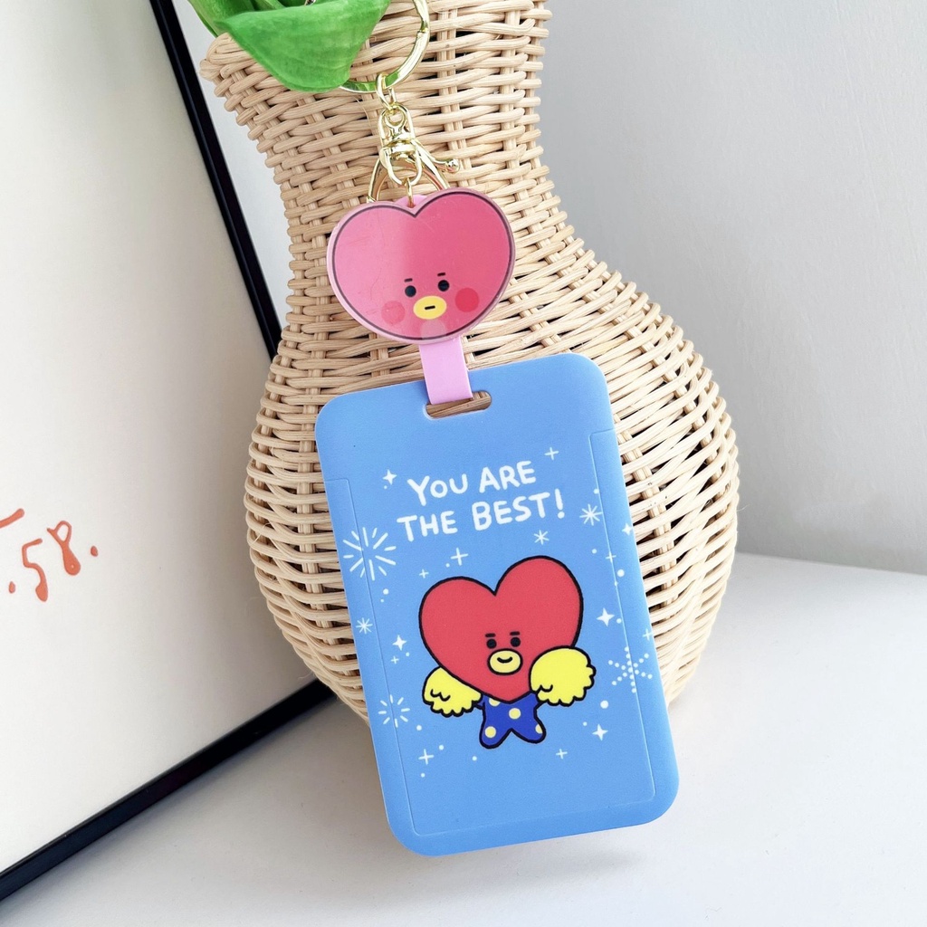 Vỏ Cứng Đựng Thẻ KPOP BTS  COOKY Photocard Có Dây Kéo