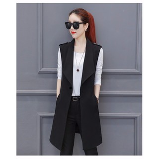 .THỜI TRANG NỮ ❣️ÁO KHOÁC ❣️ Áo Vest Form Dài Sang Trọng