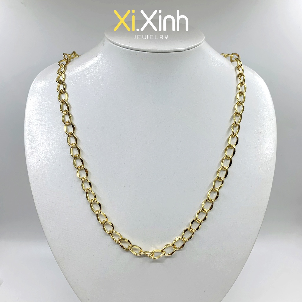 dây chuyền xích xi mạ vàng 18k - D12
