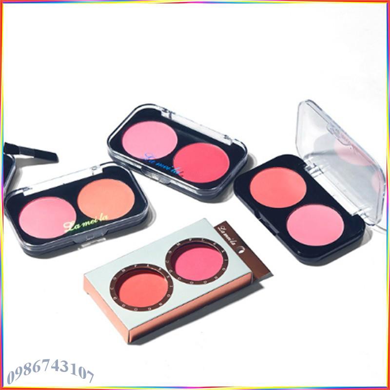 Phấn má hồng hộp 2 ô màu Lameila MHL21A | BigBuy360 - bigbuy360.vn