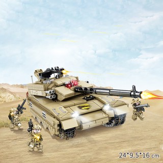 Đồ Chơi Lego Lắp Ghép - Lego Xe Tăng Tấn Công Sa Mạc Đại CHhến -  671 Mảnh - Mã 84081