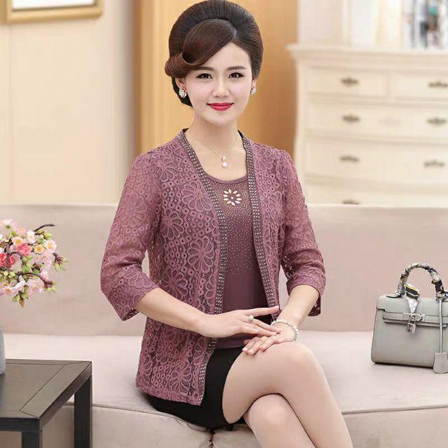 Set áo trung niên thời trang thu xuân