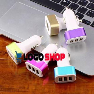 Cốc sạc 3 cổng cho xe hơi