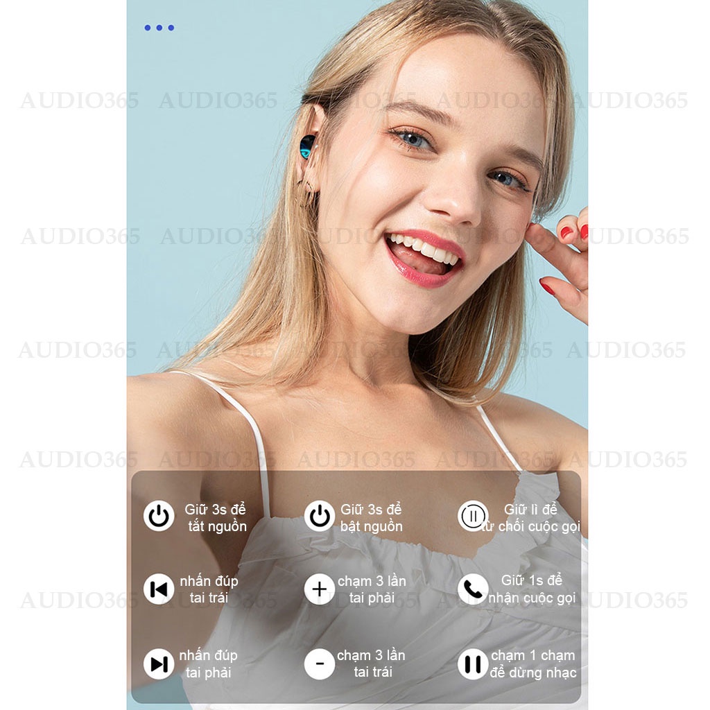 Tai nghe bluetooth S10 Pro cao cấp, cảm ứng, hỗ trợ đàm thoại, nghe nhạc, kiêm sạc dự phòng