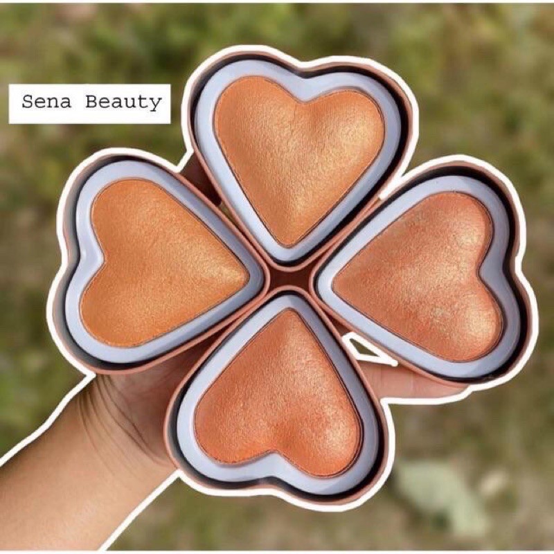 Phấn má hồng và phấn bắt sáng 2 in 1 Kiss Beauty Heart Blusher 83156 | BigBuy360 - bigbuy360.vn