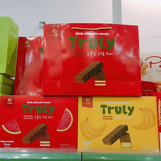BÁNH MỀM PHỦ SOCOLA TRULY HƯƠNG CHUỐI/ DƯA HẤU 300g