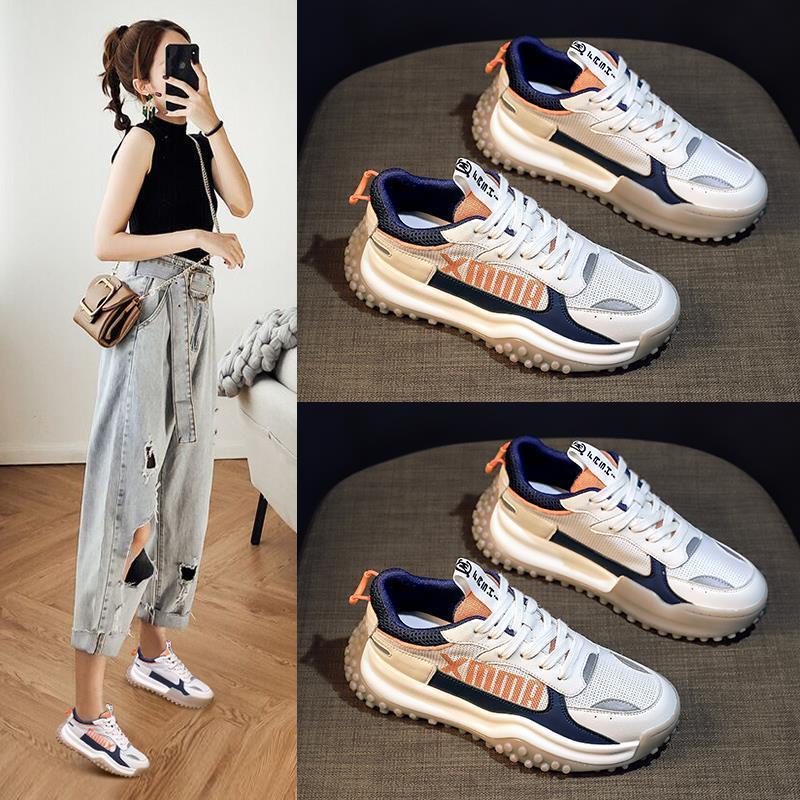 Giày Thể Thao Đế Dày Phối Lưới Thoáng Khí Năng Động Thời Trang Cho Nữ