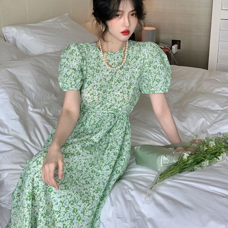 Đầm Voan Hoa Mỏng Thời Trang Mùa Hè Pháp Hàng Mới Dành Cho Nữ