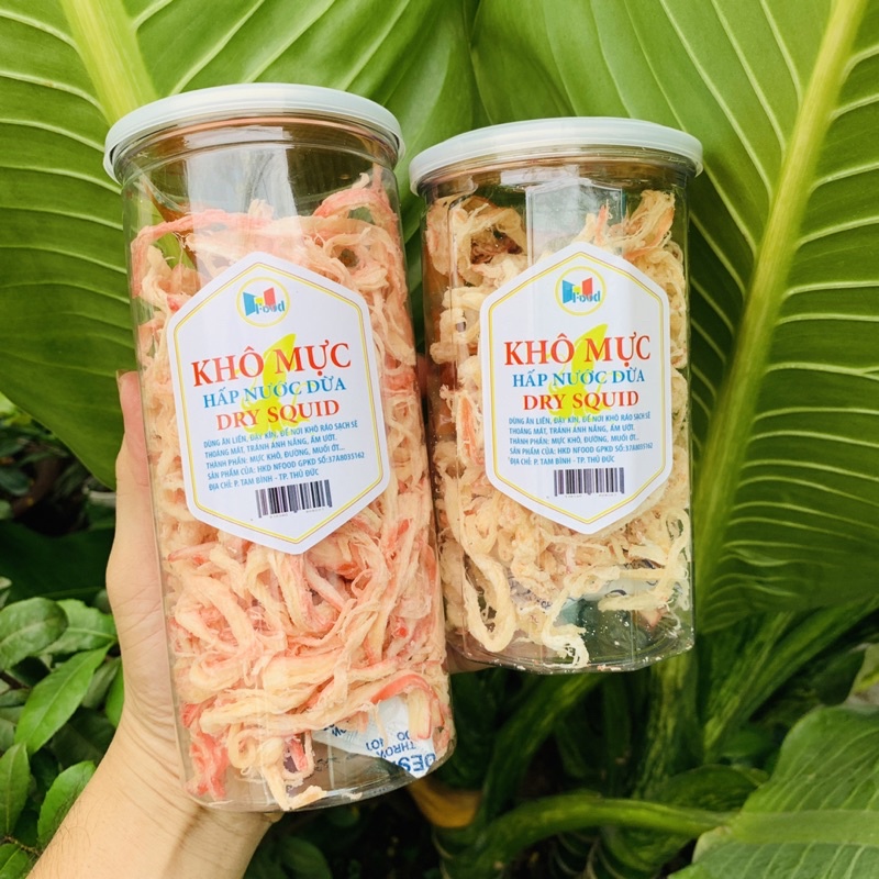 [ HCM ] Mực Hấp Nước Cốt Dừa Lon Pet 250gram
