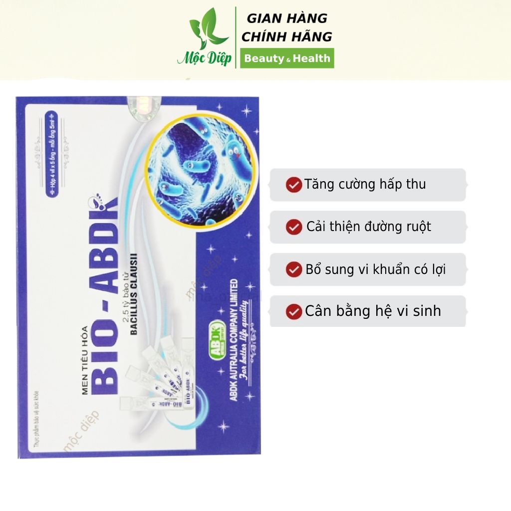 Men tiêu hóa cho bé Bio ABDK và người lớn giúp ăn ngon giảm rối loạn tiêu hóa men tiêu hóa enterogermina - Mộc Diệp