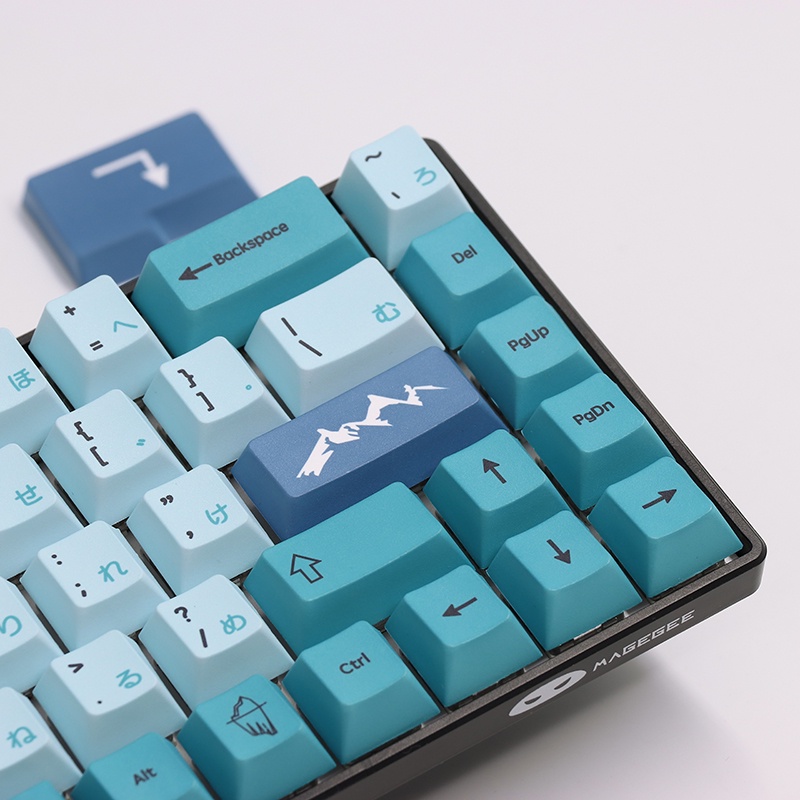 READY STOCK! GMK Iceberg Keycap Cherry PBT Keycaps 129pcs For Mechanical Keyboard 61 64 84108 Layout  Dye-Sublimation