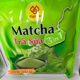 Matcha trà sữa 16 gram / gói| trà xanh MATCHA 3 in 1 ngon vị vẹn hương và tiện dụng